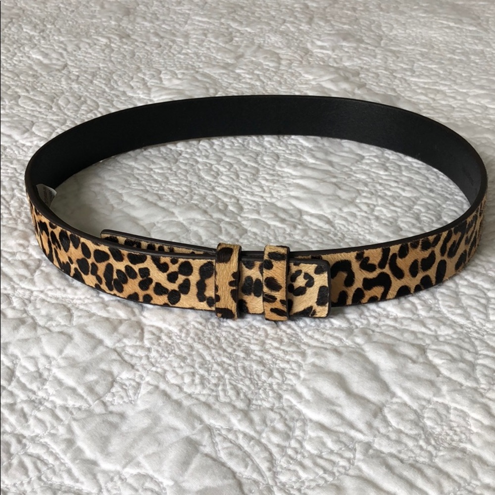 Banana Republic leopard calf hair belt (waist)
